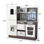 Kids Wooden Cooking Pretend Play Kitchen Set Playset Toddler Gift Sound  Light