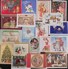 Lot Of Vintage Christmas Cards Envelopes Tags Unused Hallmark American Greetings