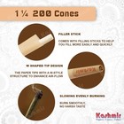 Kashmir Pre Rolled Cones Organic Hmp  1 1 4 Size 200 Ct Rolling Papers Cones