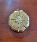 1979 Vintage Estee Lauder Youth Dew  Green Fragrant Flower Solid Perfume Compact