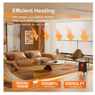 Zokop 1500w Electric Space Heater Fireplace Stove Heater - Black See Details