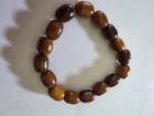 Vintage Bakelite Root Beer Butterscotch Amber Barrel Loose Beads 16 Tested