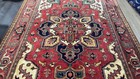 Antique  Heriz Serapi  Hand Woven Rug  7x10 Ft