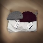 Polo Ralph Lauren Pony Lot Of 2 Burgundy   Gray Signature Beanies  New With Tags