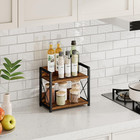 Giikin Countertop Shelf Organizer  2 Tier Kitchen Spice Rack Organizer For Count
