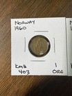 5 Vintage Norway 1 Ore Coins Km 403 Bronze Squirrel Animal Nordic Scandinavian
