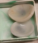 Vintage Pair Antique Human Prosthetic Glass Eyes Military Medical In Box