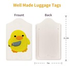 Luggage Tag For Suitcase  Embroidered Letter Unique Leather Bag Tags Identifi   