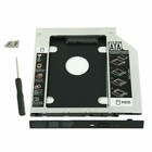 12 7mm Universal Sata 2nd Hdd Ssd Hard Drive Caddy For Cd dvd-rom Optical Bay Us