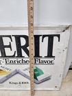 Vintage Metal Merit Cigarette Sign 21 5 X 17 Tobacco Cigarettes Advertising