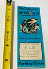Seaworld Parking Ticket Stub  And Receipt 07 08 96 1996 Sea World Ohio