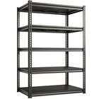 72 x36 x18  Heavy Duty Garage Shelving Adjustable Sturdy Metal Storage Rack