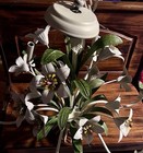 A Beautiful Vintage French Large 6 Arm Tole Ware With 13 Flowers