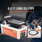 Air Hydraulic Pump Foot Operated Pump 10 000psi 98in   6 6ft Auto Body Shop