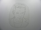 Vintage Acetate Stencil  frankstein   Tattoo Stencil 