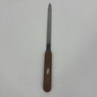 Vintage Letter Opener W  Wooden Handle Made In Taiwan Signed Collectible 