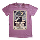 The Hermit Cat Tarot   Funny Witchy Cat Tee   Introvert Tarot Card T-shirt