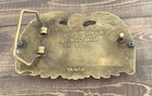 1980 s Vintage Eagle Silver Dollar Solid Brass Baron Belt Buckle