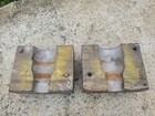 2 Pc Vintage Industrial Wood Foundry Mold Pattern Steampunk 9  X 8  X 6 