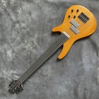 Yellow 6strings Electric Bass Guitar Ash Body Rosewood Fretboard Black Parts New