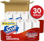 New Scott Paper Towels Bulk 60 Regular Rolls 30 Double Rolls 2 Packs Of 15 White