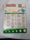 Vintage 70s 80s Kordite Freezer Bags Lot Of 3 Packs Of 40 Movie Prop Display