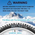 2pack Bike Inner Tubes 26  X1 75 1 95 2 10 2 125 With 32mm Schrader Valv