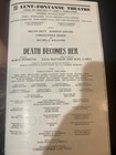 Death Becomes Her Musical Broadway Play Playbill Cast Signed Autographed