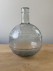 Antique Korbeline Tonic Glass Medicine Bottle Rare Clear Honeycomb Pattern