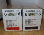 Two Bee 6 Deck Preshuffled Casino Gambling Poker Red Blue Playing Cards 12 Decks