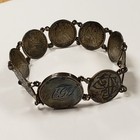 Seated Liberty 10c Dime Love Token Bracelet Expert Work Monster Toning - F9892