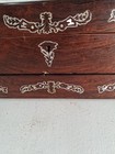 Antique Rosewood Jewelery travel Desk  Imlaid Mop  Circa 1890  12x9x7 