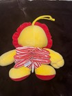 First Peek Lion Baby Vintage Nursery Crib Pull Toy Plush Euc Works 