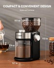 Shardor Electric Burr Coffee Grinder 2 0  Adjustable Burr Mill With 16 Precise