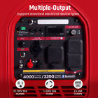 Inverter Generator Portable 4000 Watt Gas Powered For Outdoor Camping Backup Rv