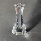 Nambe  Silouette Single Candle Holder  Cut Lead Crystal  6   Made In Slovenia