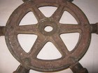 Antique Vintage Maritime Nautical Small Metal   Wood Sea Ship Boat Art Wheel Us