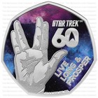 2026 Star Trek Live Long And Prosper Fifty Pence Coloured Silver Proof Coin 50p