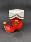 Vintage Holt Howard Ceramic Christmas Santa Boot Candle Holder 1964 Japan Rare