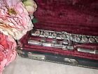 Antique I m  Grassi Silver Flute With Case  Milano Italy 8402 Vintage Beautiful