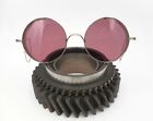 Antique  Willson Fuchsia Sunglasses Goggles Spectacles Vtg Pink Safety Glasses