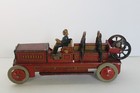 Vintage Kellerman Cko Germany Fire Engine Truck Tin Litho Penny Toy  5 75  