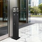 Standing Ashtray 42 5  Vertical Smokers Cigarette Butt Receptacle Office Outdoor