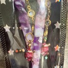 Marbled Acrylic Purple Pink Gold Turtle Accent Trendy Hair Pin Set