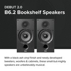 Elac Db62-bk 6 5  Bookshelf Speakers - Black