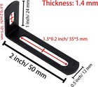 2 x1 x0 5 adjustable Right Angle Brackets Metal L 2 x1   Black 