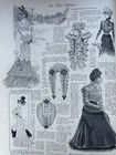 Original Antique French Mode Pratique Aug 19  1899  Clothing Sewing Pattern