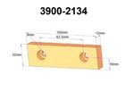 Spare Jaws For 4   3900-2102 Milling Vise  3900-2134 