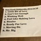 Paul Rodgers 8 10 18 Stage Used Tour Setlist Original Deer Creek  Jeff Beck
