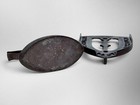 Antique Enterprise Mfg Philadelphia Cast Iron Sad Iron Trivet W  Flat Iron